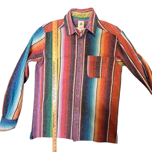 Territory Ahead Mens Serape Stripe Shirt Long Sleeve Button Down Western MT NWOT - Picture 5 of 13